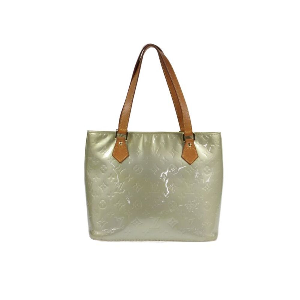 Louis Vuitton Womens Monogram Vernis Houston Tote Shoulder Handbag Green